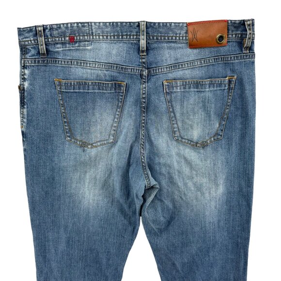 Well Worn Straight Fit Jeans Mens Blue M052-144M Cotton Denim Size 36x32 - Picture 3 of 13